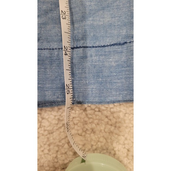 Free People Show Me Some Shoulder Linen Chambray Top Women’s XS Blue. Oversized - Picture 10 of 10